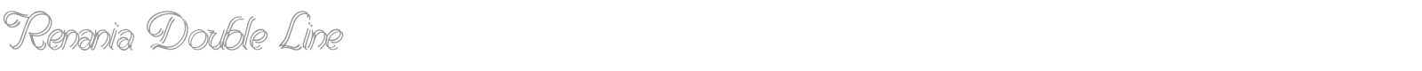 Renania font preview